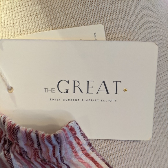 NWT The GREAT Derby Dress In Sunset Stripe - Picture 8 of 8